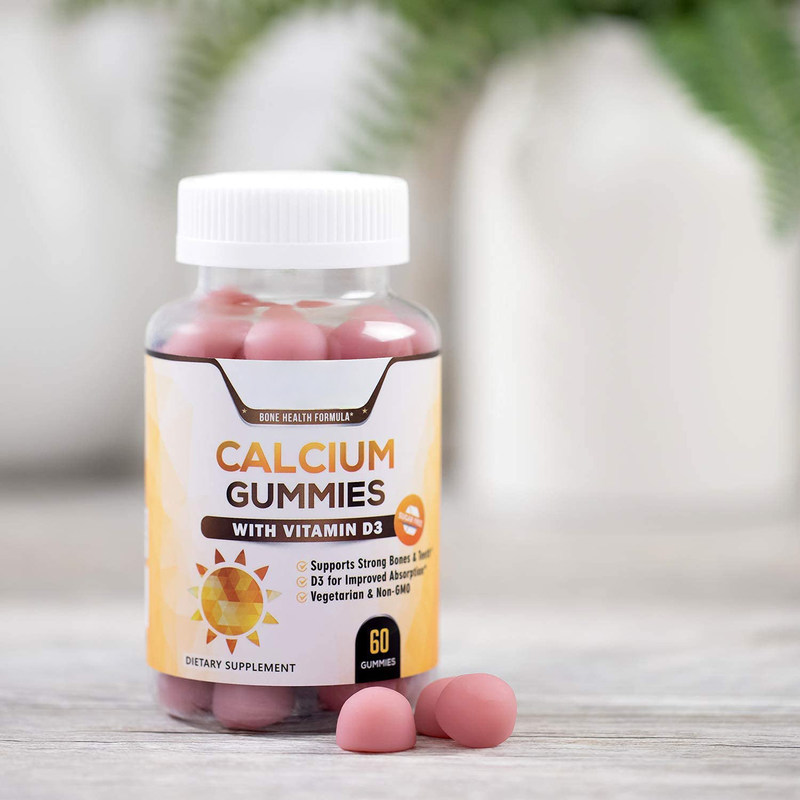 オム プライベート ラベル 菜食 甘い 甘い カルシウム と ビタミン D3 成人用 甘い 健常 な 骨 と 歯 を 支える