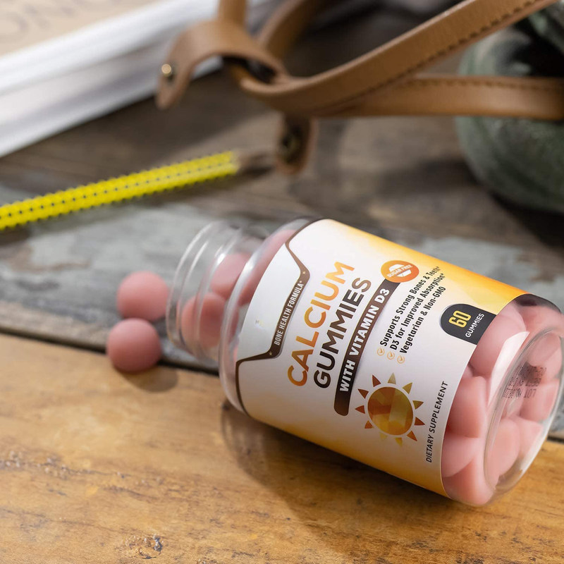 オム プライベート ラベル 菜食 甘い 甘い カルシウム と ビタミン D3 成人用 甘い 健常 な 骨 と 歯 を 支える