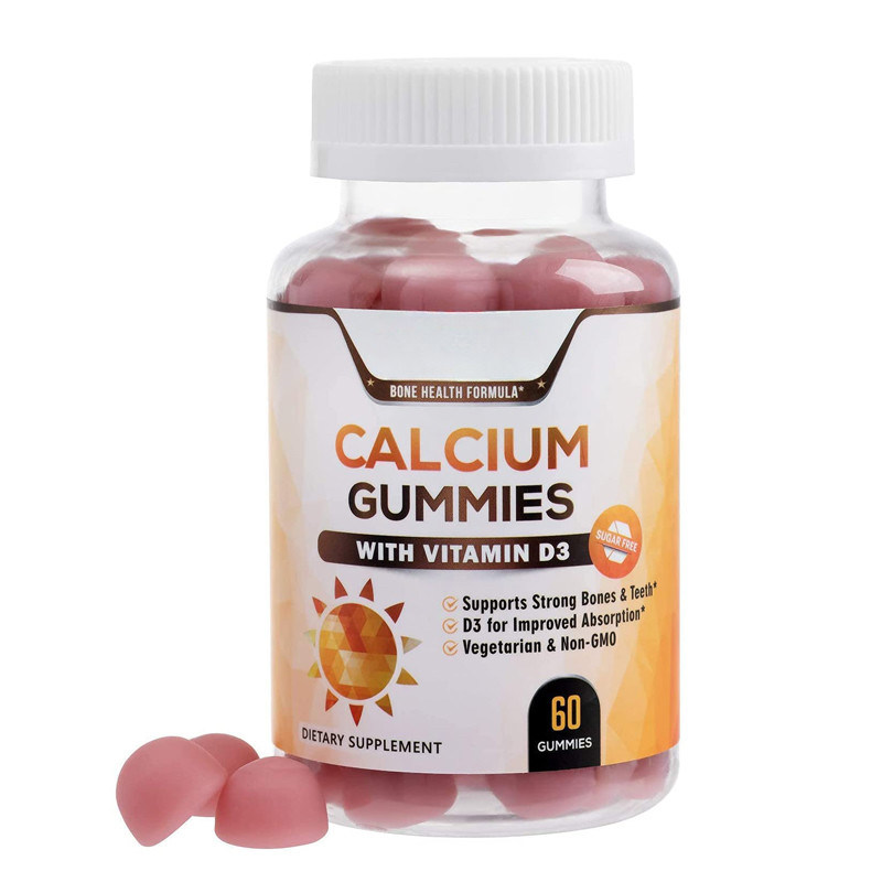 オム プライベート ラベル 菜食 甘い 甘い カルシウム と ビタミン D3 成人用 甘い 健常 な 骨 と 歯 を 支える