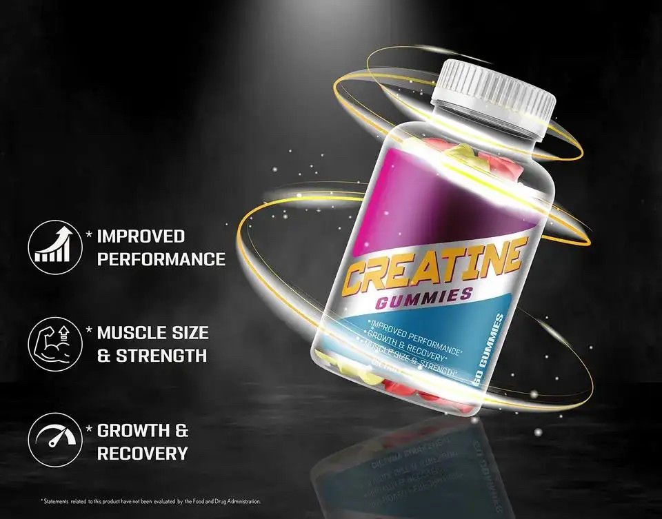 プライベート・レーベル ベーガン サプリメント Bcaa クレアチン モノヒドレート ガミ 運動前 エネルギー クレアチン ガミ