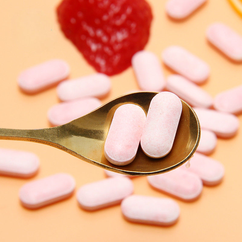 オム プライベート ラベル 肌の白化 免疫サプリメント カスタム ビタミンC 100mg 500mg 噛む錠剤