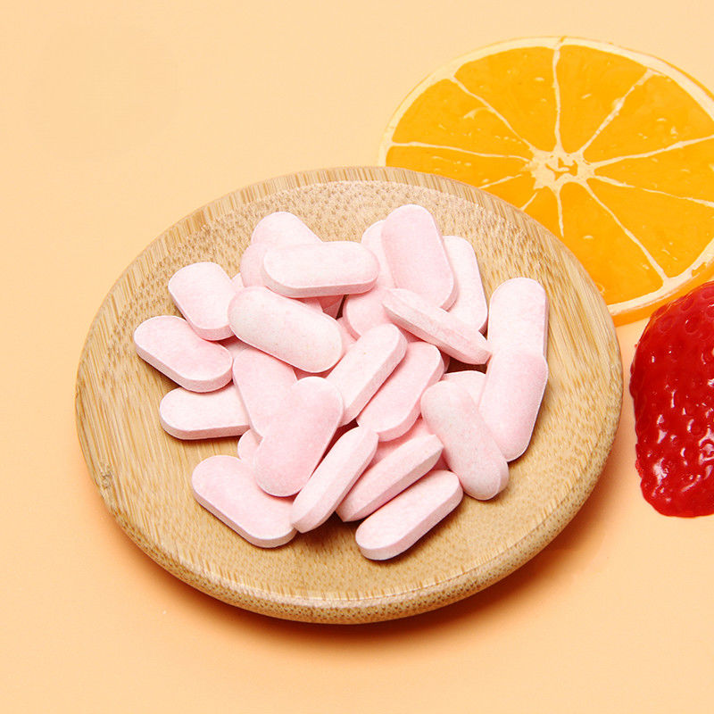 オム プライベート ラベル 肌の白化 免疫サプリメント カスタム ビタミンC 100mg 500mg 噛む錠剤
